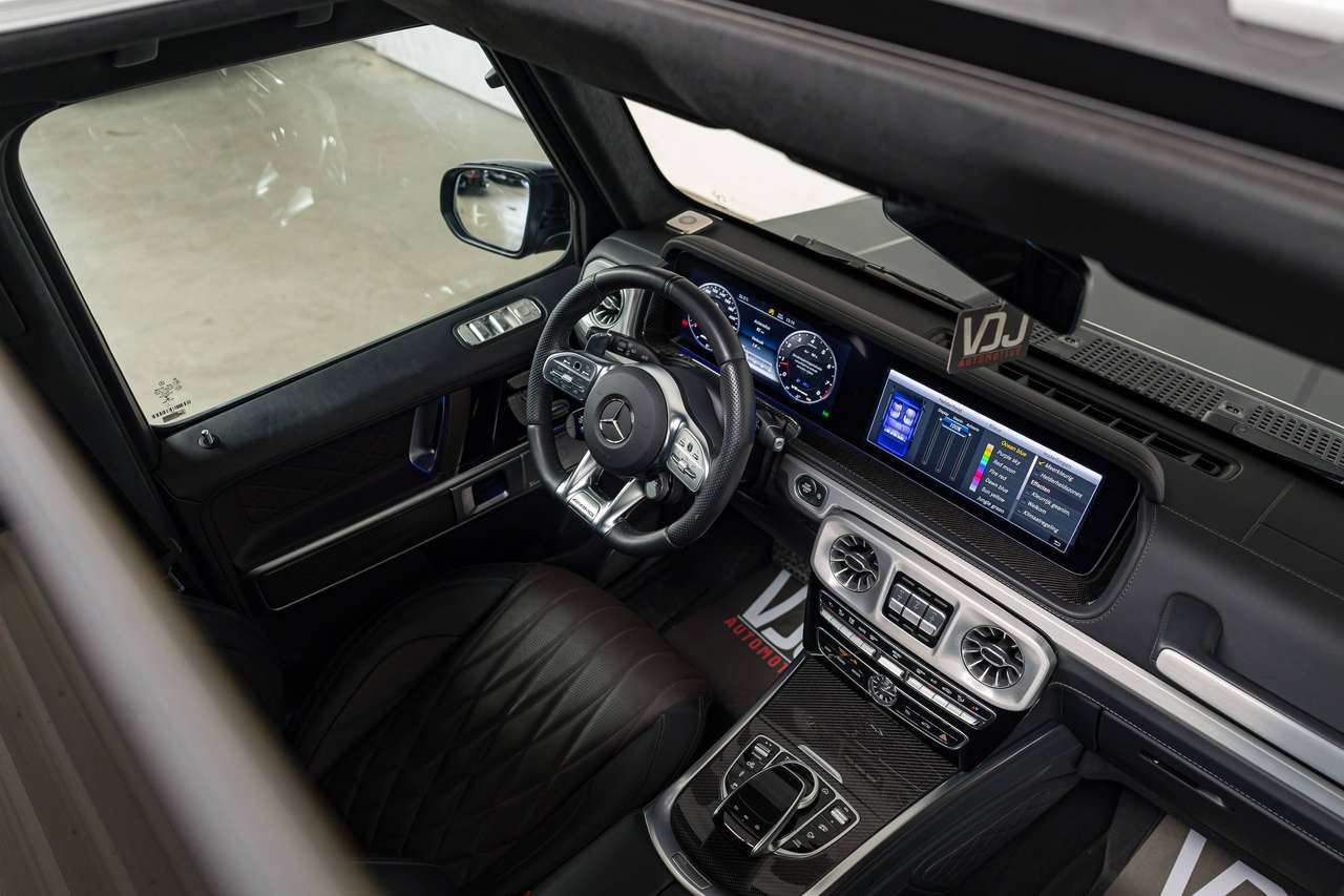 Mercedes-Benz G 63 AMG G 63 AMG MANUFAKTUR|MASSAGE|CARBON|BURMESTER|360°|ZETELVERW. (v/a)|ZETELKOELING|PANO|ACC|LA|GARANTIE|NIGHT PACKAGE| — foto 6 van 25