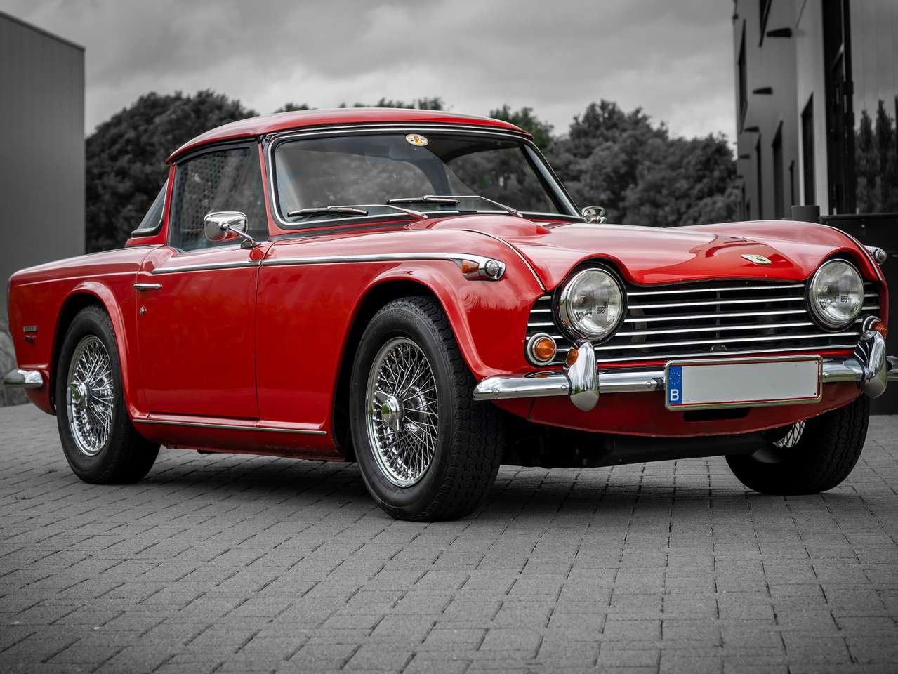 Triumph TR5 PI  EU model  with surrey top — foto 4 van 25