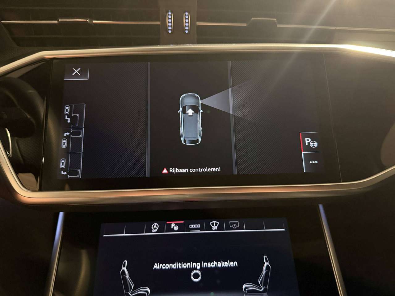 Audi A6 45TFSI 265PK QUATTRO * KLEUR EXCLUSIVE ULTRA BLAUW PAREL * BLACK PACK * 3X S-LINE * CAMERA * LED * TREKHAAK * 21" * — foto 13 van 24