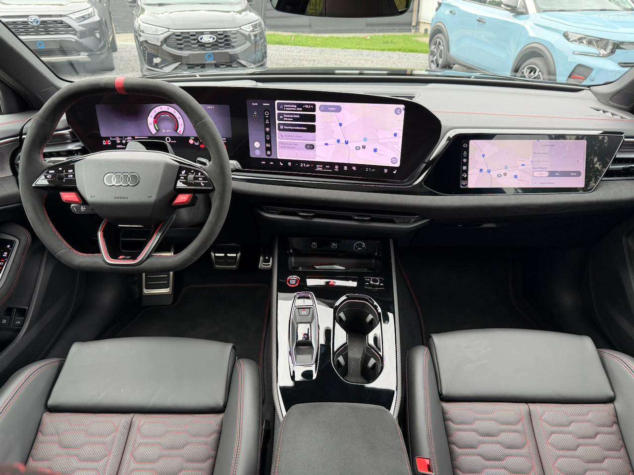 Audi RS5 AVANT BESCHIKBAAR TECH PRO SPORTPACK KERAMISCHE REMMEN PANORAMA GEKOELDE ZETELS MASSAGE B&O 360° CAM — foto 7 van 25