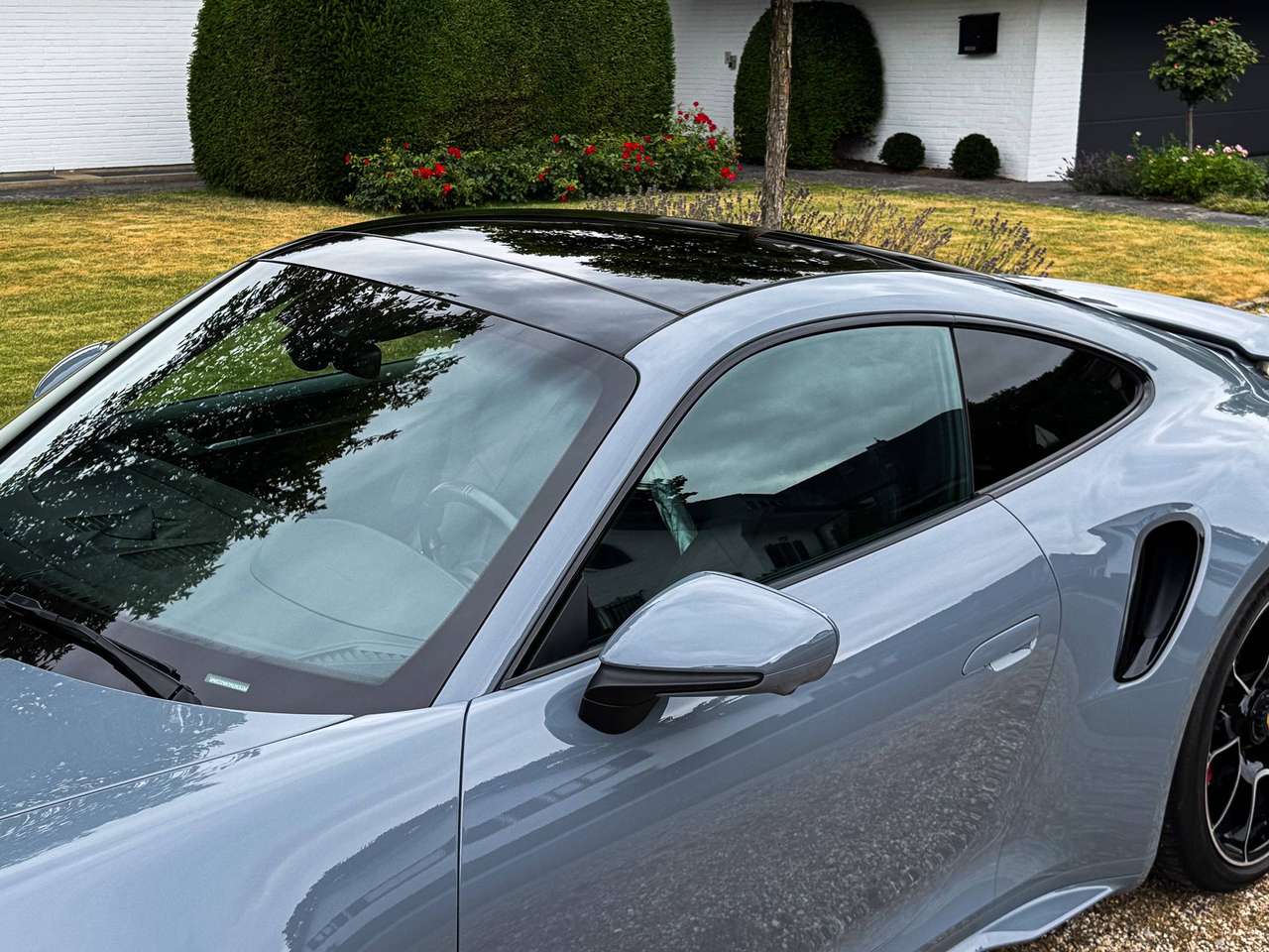 Porsche 911 992 TURBO / Arctic Grey / Burmester / 360 / Sunroof / Matrix / 14-Way  / — foto 16 van 17