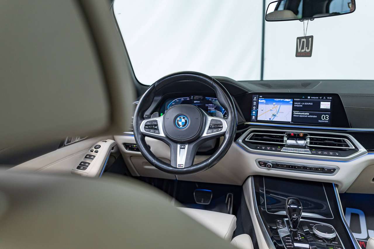 BMW X5 GARANTIE|M-SPORT|PHEV|X-DRIVE45e|PANO|360°|LASERLIGHTS|ZETELVERW.(v/a)|HEAD-UP|ACC|LA|SFEERVERL.|TREKHAAK| — foto 22 van 25