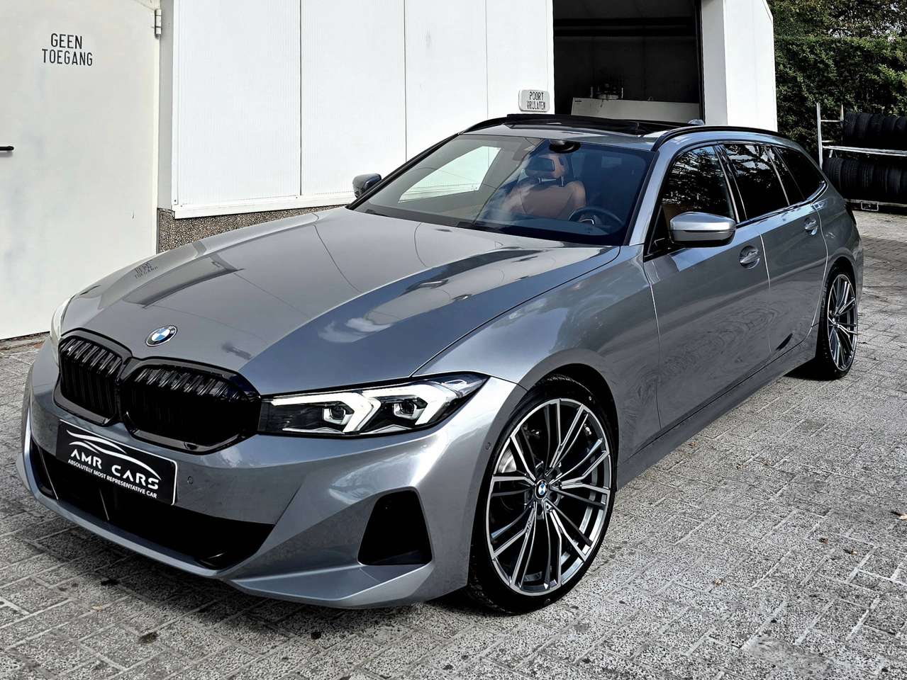 BMW 318 DA Sportline-Cognac Leder-Elec.Seats Memory-Widescreen-PanoramischDak-AdaptLed-Ambiance-ComfortAcces-Camera-Hifi enz.. — foto 7 van 25