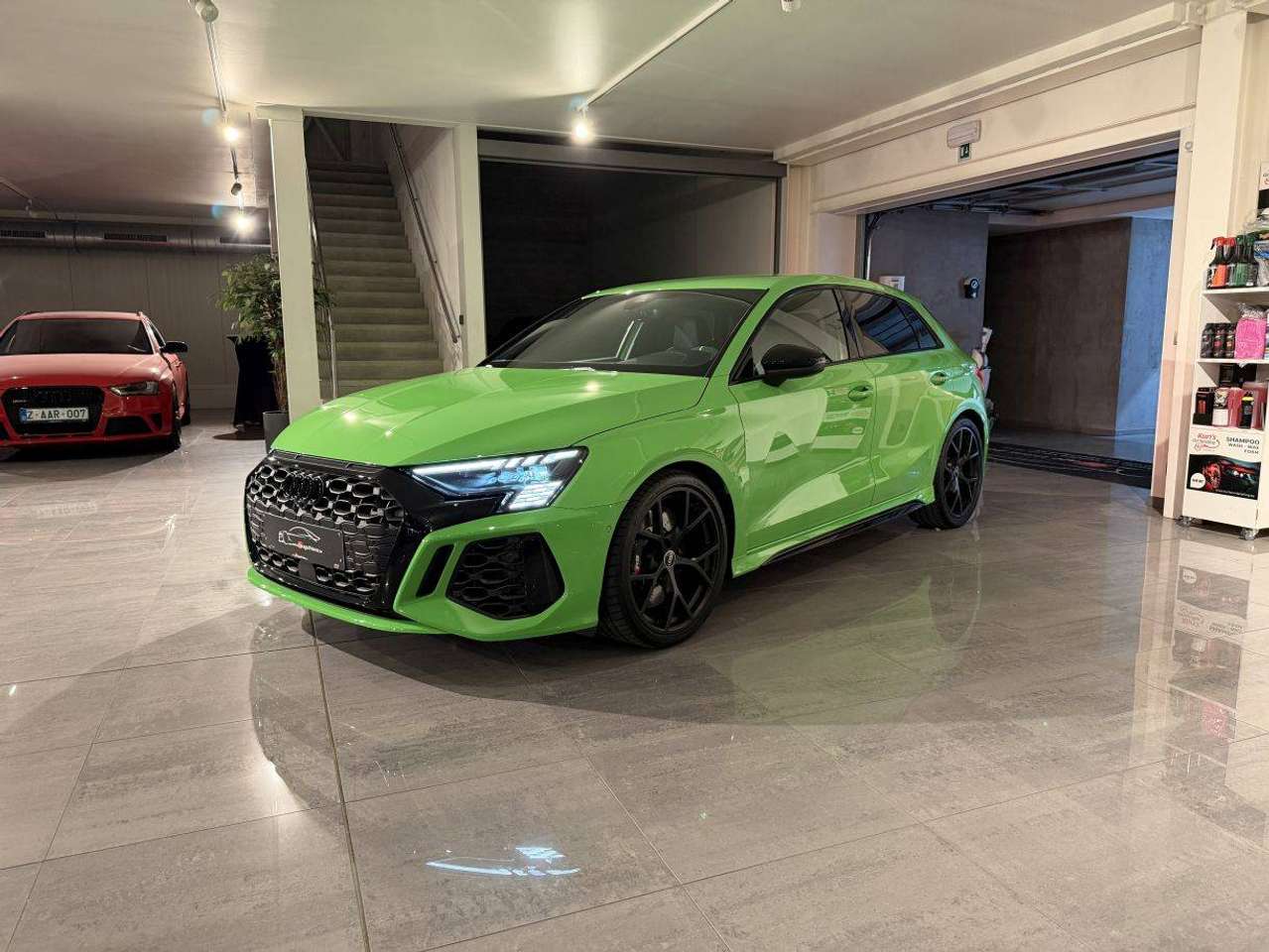 Audi RS3 SPORTBACK * KYALAMI GROEN * AUDI EXCLUSIVE *  DCC * LED * KEY LESS GO * LEDER PACK PLUS  * NAVI * ACC *B&O * MATRIX * — foto 19 van 25