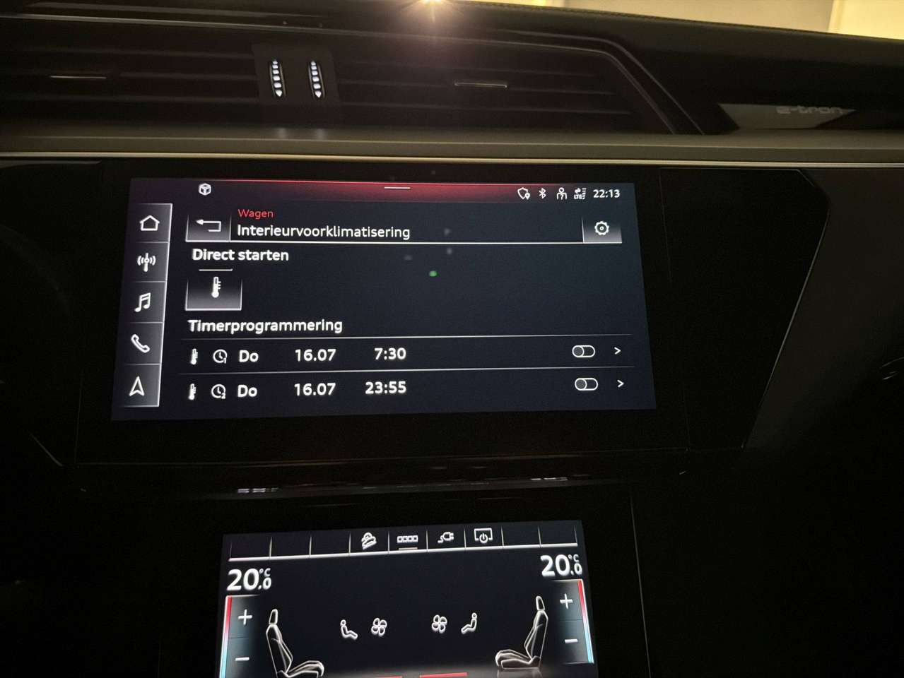 Audi Q8 e-tron QUATTRO 340PK * S-LINE  COMPETITION * BLACK PACK * 22" * LUCHTVERING * CAMERA * SITE ASSIST * ACC * — foto 23 van 25