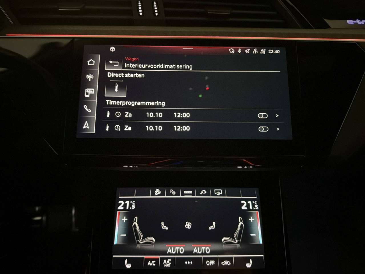Audi Q8 e-tron 340PK QUATTRO * 3x S-LINE * CAMERA * EXCLUSIVE RED PACK * 22" * MATRIX * STANDVERWARMING * BLACK PACK * — foto 22 van 24