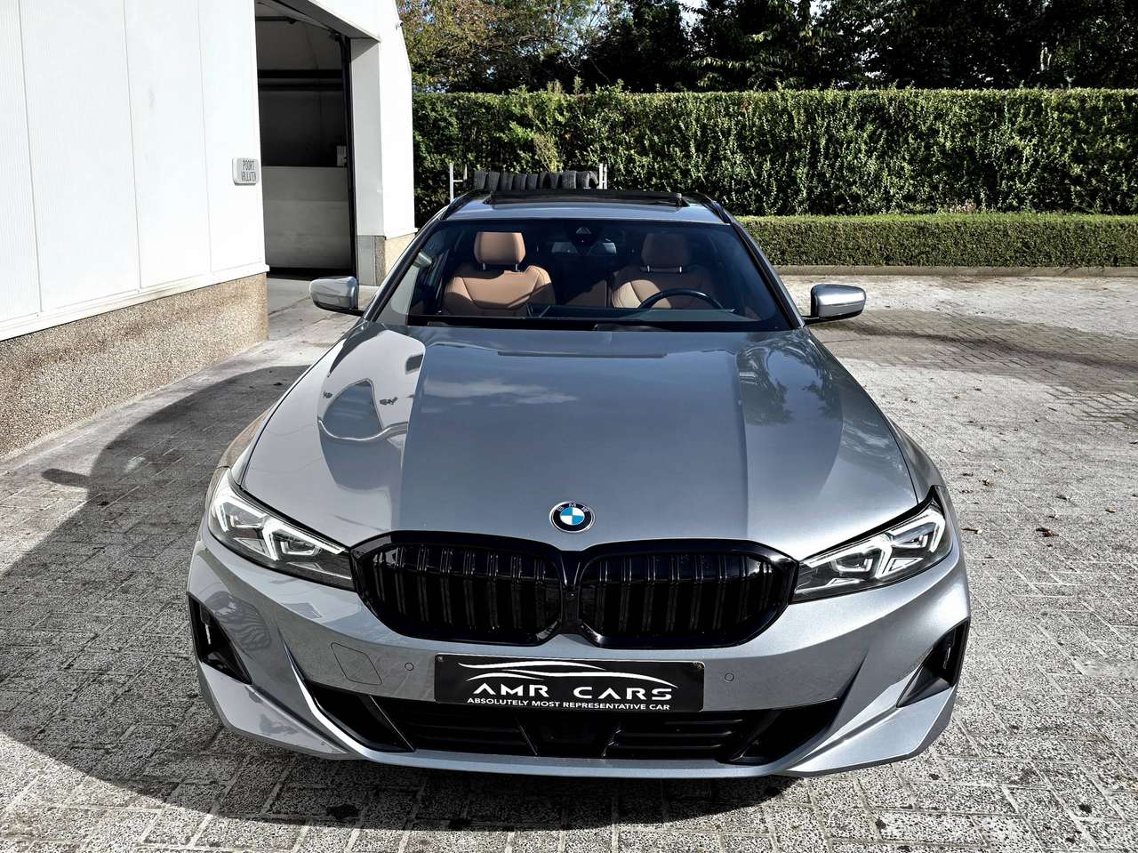 BMW 318 DA Sportline-Cognac Leder-Elec.Seats Memory-Widescreen-PanoramischDak-AdaptLed-Ambiance-ComfortAcces-Camera-Hifi enz.. — foto 6 van 25