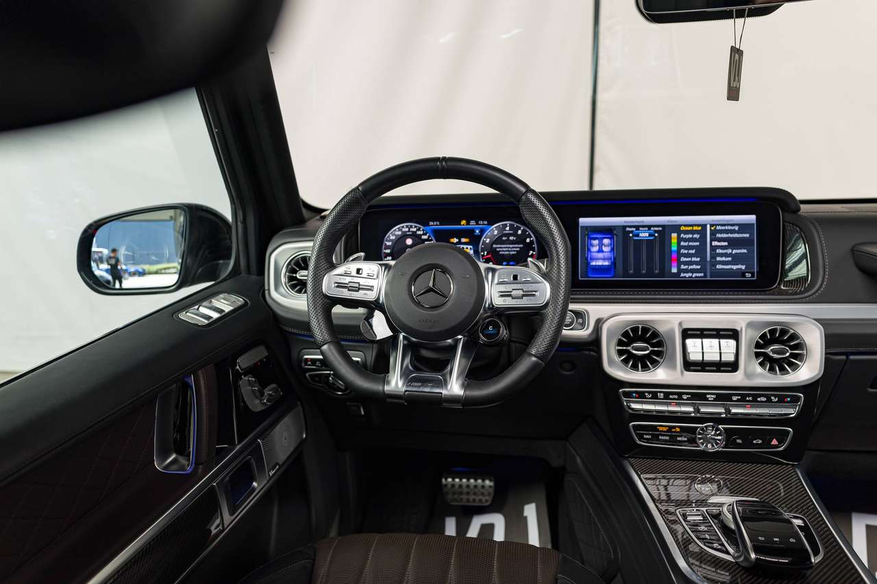 Mercedes-Benz G 63 AMG G 63 AMG MANUFAKTUR|MASSAGE|CARBON|BURMESTER|360°|ZETELVERW. (v/a)|ZETELKOELING|PANO|ACC|LA|GARANTIE|NIGHT PACKAGE| — foto 21 van 25