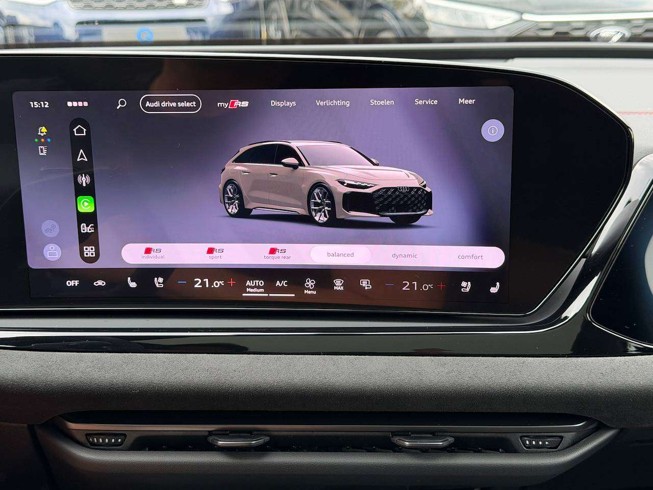 Audi RS5 AVANT BESCHIKBAAR TECH PRO SPORTPACK KERAMISCHE REMMEN PANORAMA GEKOELDE ZETELS MASSAGE B&O 360° CAM — foto 18 van 25