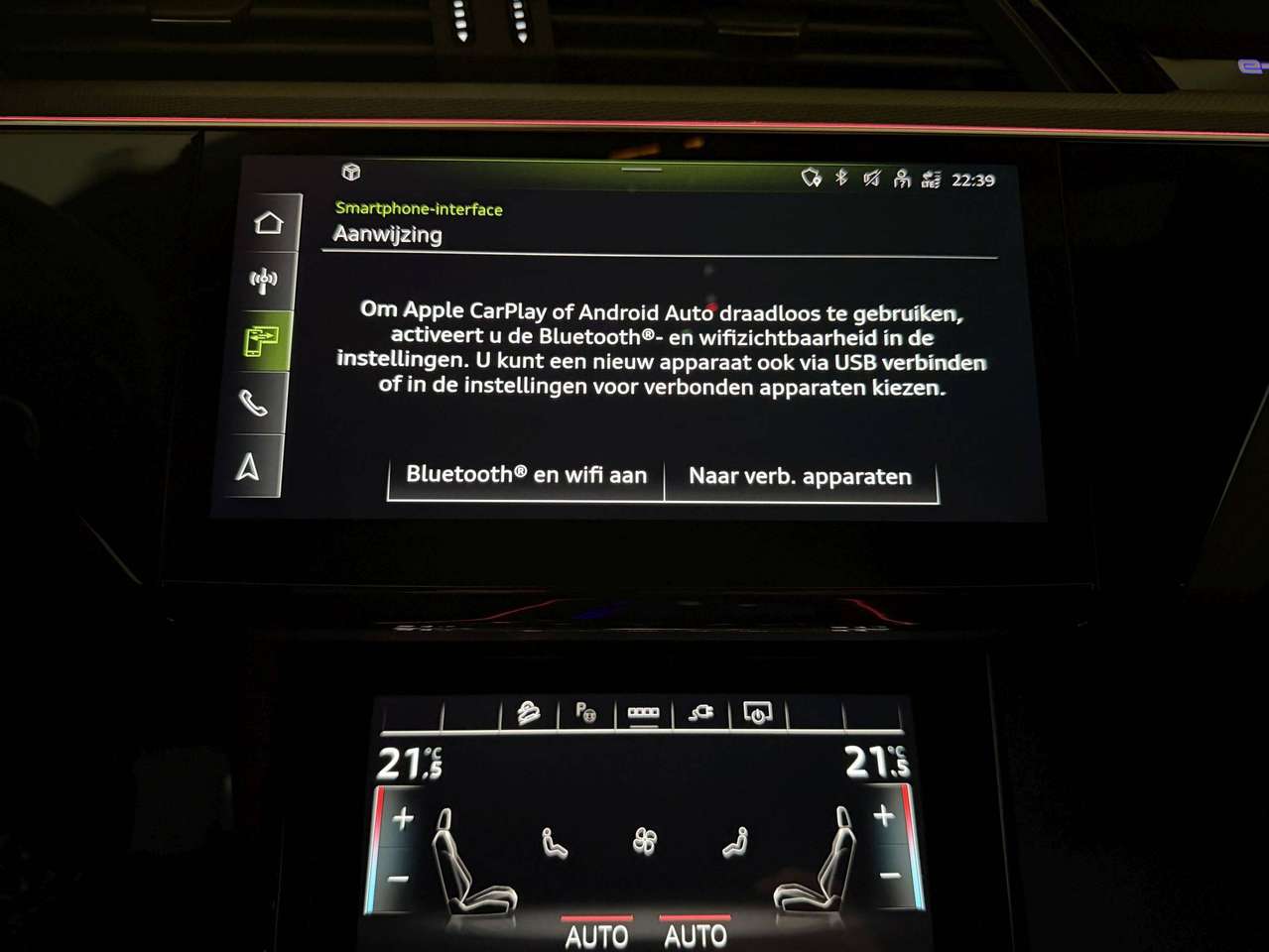 Audi Q8 e-tron 340PK QUATTRO * 3x S-LINE * CAMERA * EXCLUSIVE RED PACK * 22" * MATRIX * STANDVERWARMING * BLACK PACK * — foto 19 van 24