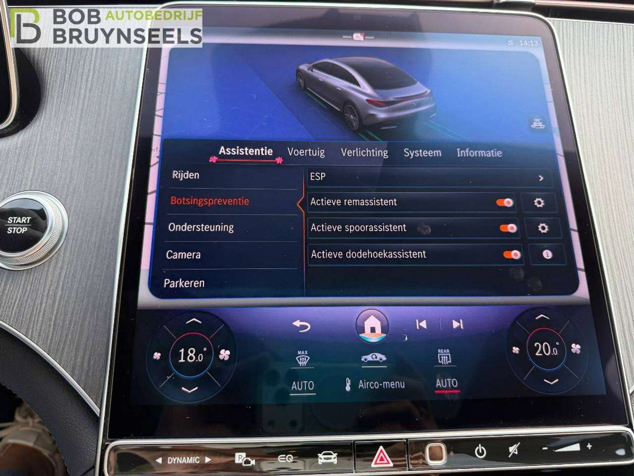 Mercedes-Benz EQE 300 Amg line - Digital light – Panormadak – Trekhaak – Burmester Sound System – Memorypack – Distronic – 360°camera – Head Up — foto 14 van 25