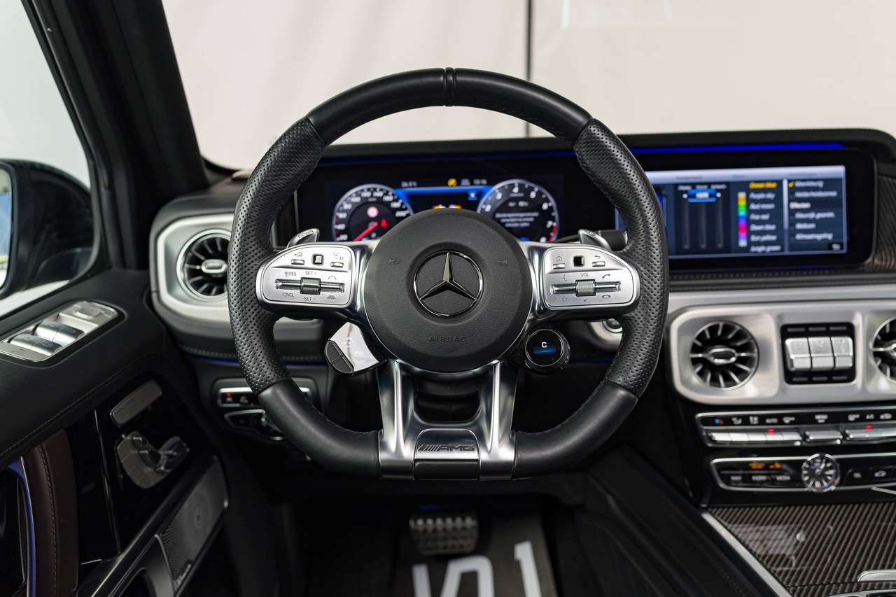 Mercedes-Benz G 63 AMG G 63 AMG MANUFAKTUR|MASSAGE|CARBON|BURMESTER|360°|ZETELVERW. (v/a)|ZETELKOELING|PANO|ACC|LA|GARANTIE|NIGHT PACKAGE| — foto 22 van 25