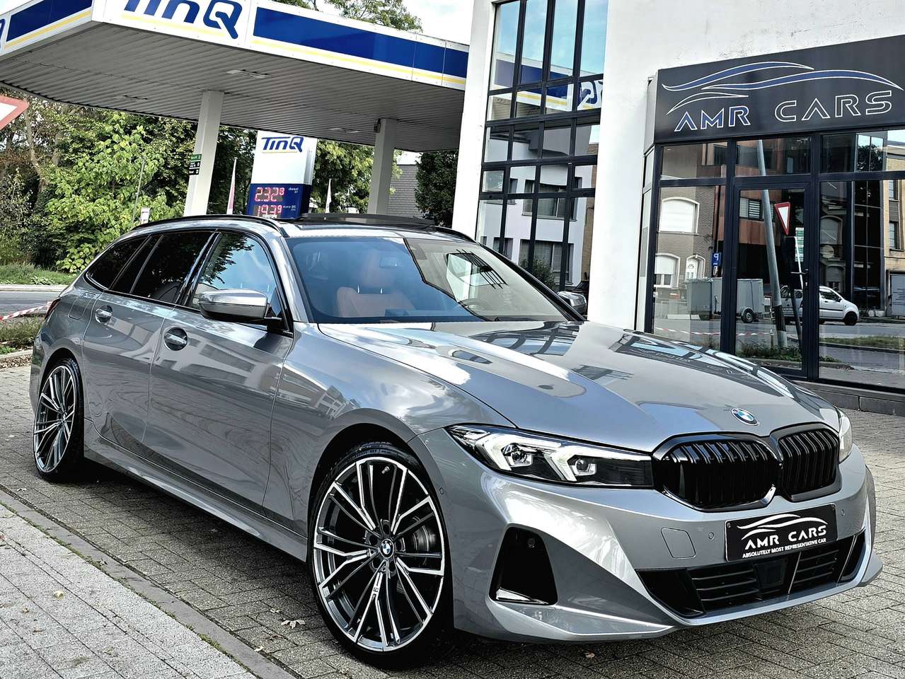 BMW 318 DA Sportline-Cognac Leder-Elec.Seats Memory-Widescreen-PanoramischDak-AdaptLed-Ambiance-ComfortAcces-Camera-Hifi enz..