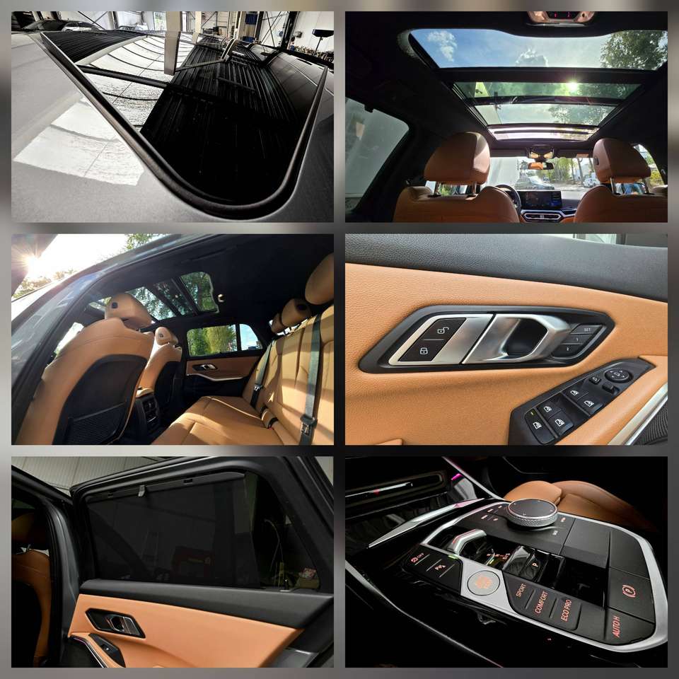 BMW 318 DA Sportline-Cognac Leder-Elec.Seats Memory-Widescreen-PanoramischDak-AdaptLed-Ambiance-ComfortAcces-Camera-Hifi enz.. — foto 24 van 25