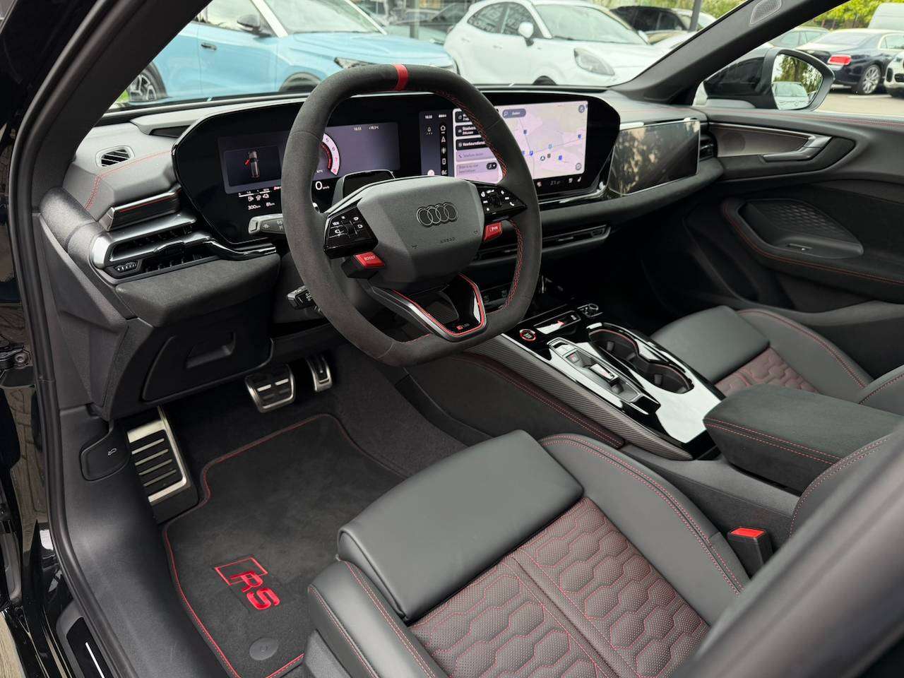 Audi RS5 AVANT BESCHIKBAAR TECH PRO SPORTPACK KERAMISCHE REMMEN PANORAMA GEKOELDE ZETELS MASSAGE B&O 360° CAM — foto 5 van 25