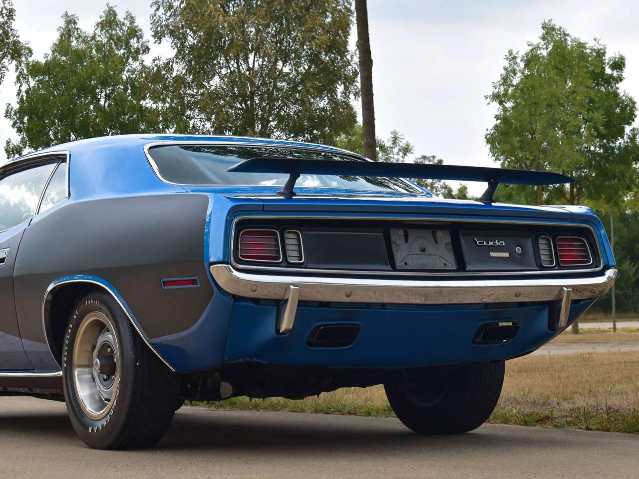 Plymouth Cuda 440-6 / B5 True Blue Metallic / Top Condition — foto 6 van 25