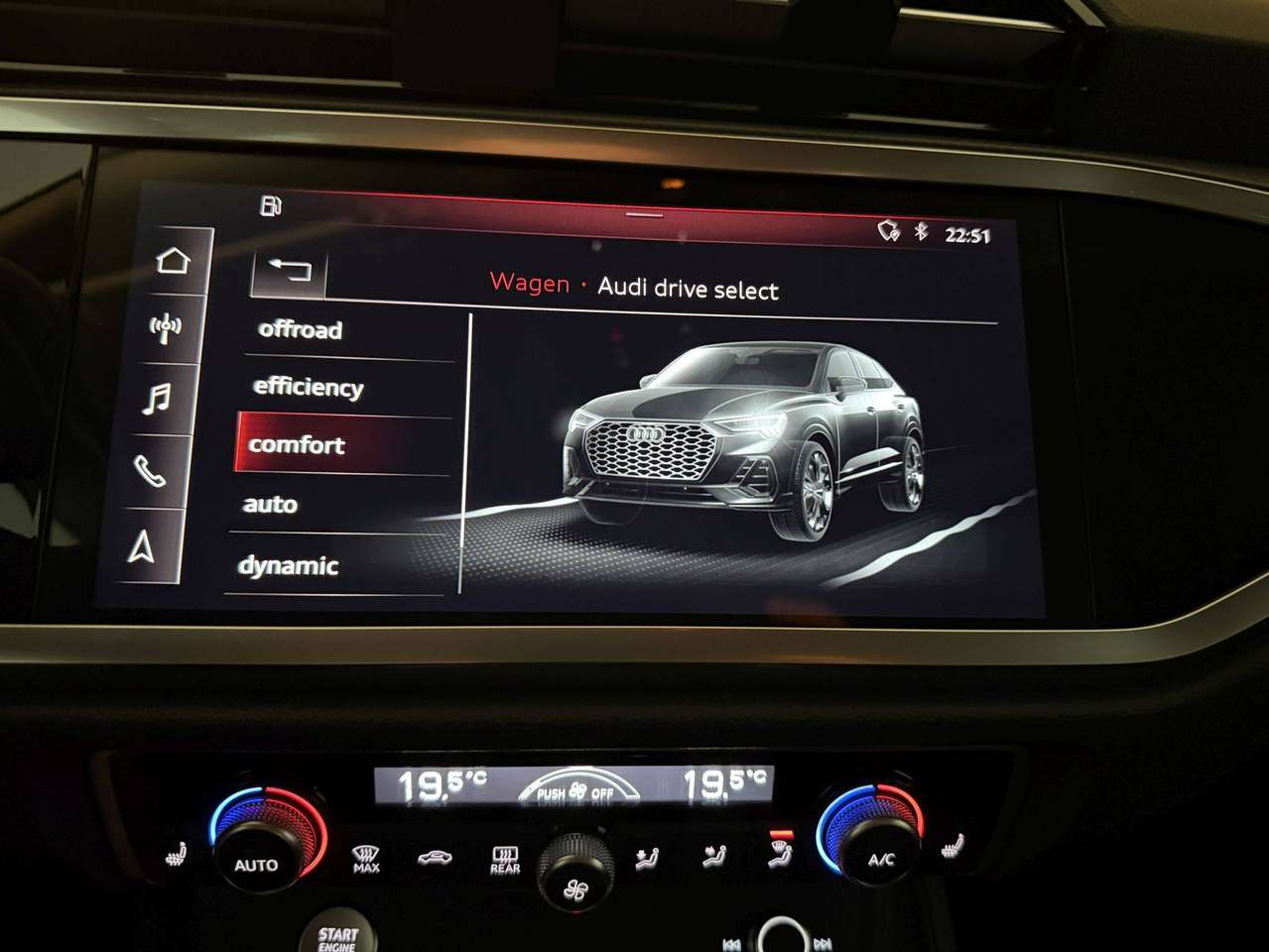 Audi Q3 SPORTBACK 150PK * LEDER * ELECTRISCHE ZETELS * CAR PLAY * LED * KEY LESS * BLACK PACK * NAVI * ZETEL VERWARMING * CLIMA * — foto 10 van 20